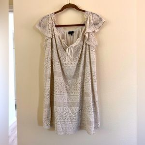 Topshop White Lace Summer Dress Size 10
